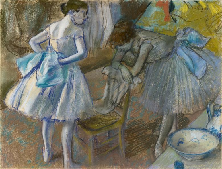 Two Ballet Dancers In A Dressing Room By Edgar Degas 1834 1917 National Gallery Of Ireland 