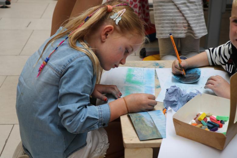 Drop-in family workshop at the National Gallery of Ireland.