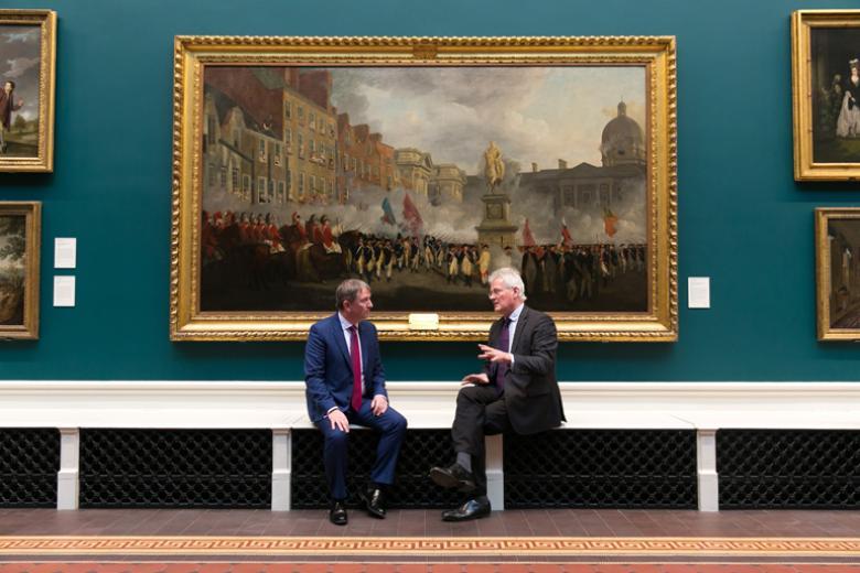 Peter Barrett, CEO, SMBC Aviation Capital, and Sean Rainbird, Director, National Gallery of Ireland. Photo © SON Photographic Ltd Photographer Shane O’Neill