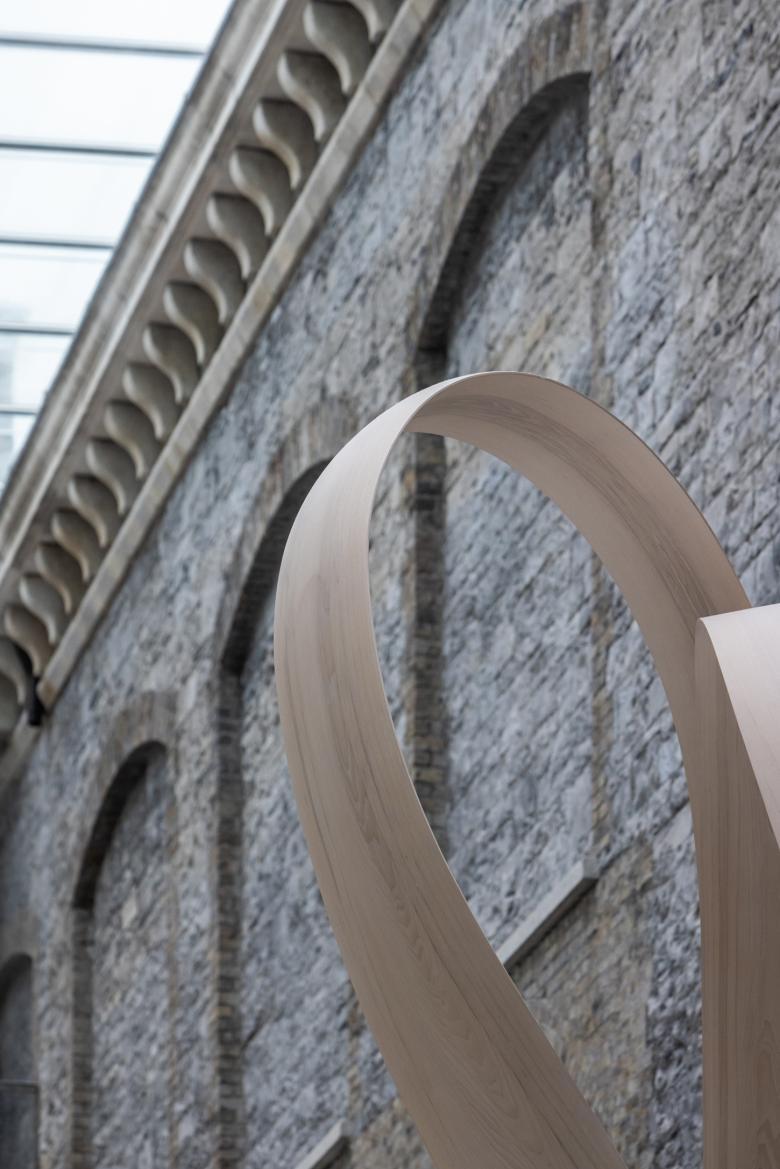 A detail of Joseph Walsh's sculpture Magnus Modus in the Gallery's Courtyard.