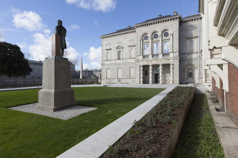 View of the Merrion Square entrance to the National Gallery of Ireland