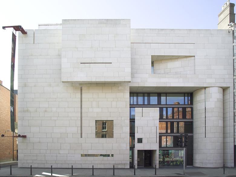 Facade of Millennium Wing entrance to National Gallery of Ireland