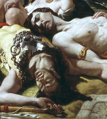 Daniel Maclise (1806-1870), detail from 'The Marriage of Strongbow and Aoife', c.1854. © National Gallery of Ireland.