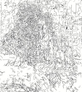 Brian Fay, 'Crack drawing The Lacemaker', 2017. © the artist