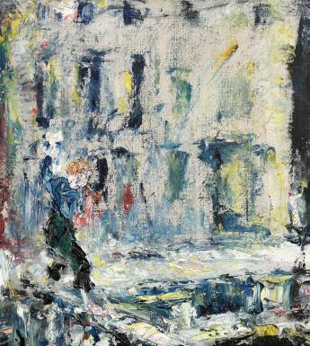 An expressionistic painting.