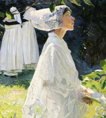 Woman in a garden