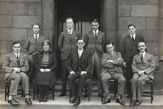 Dr Marie Lea-Wilson (1887–1971) from group photograph outside Harcourt Street c.1929