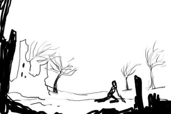 Sketch pf Prodigal Son by Nick Roche